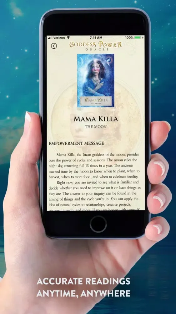 Capturas de pantalla de Goddess Power Oracle