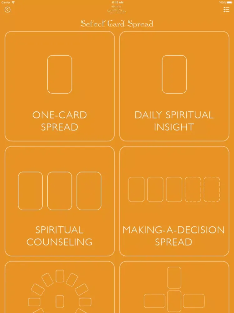 Screenshot di Soul Coaching Oracle Cards iPad 