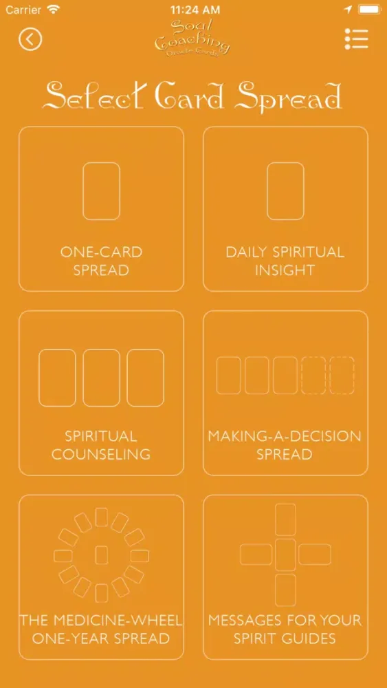 Screenshot di Soul Coaching Oracle Cards