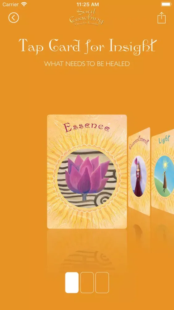 Screenshot di Soul Coaching Oracle Cards
