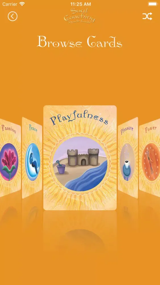 Screenshot di Soul Coaching Oracle Cards
