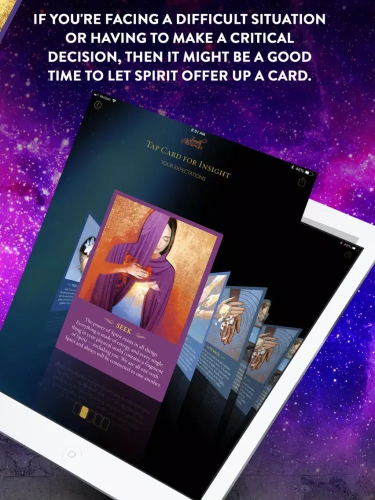 Spirit Messages Daily Guidance iPad  سکرین شاٹس