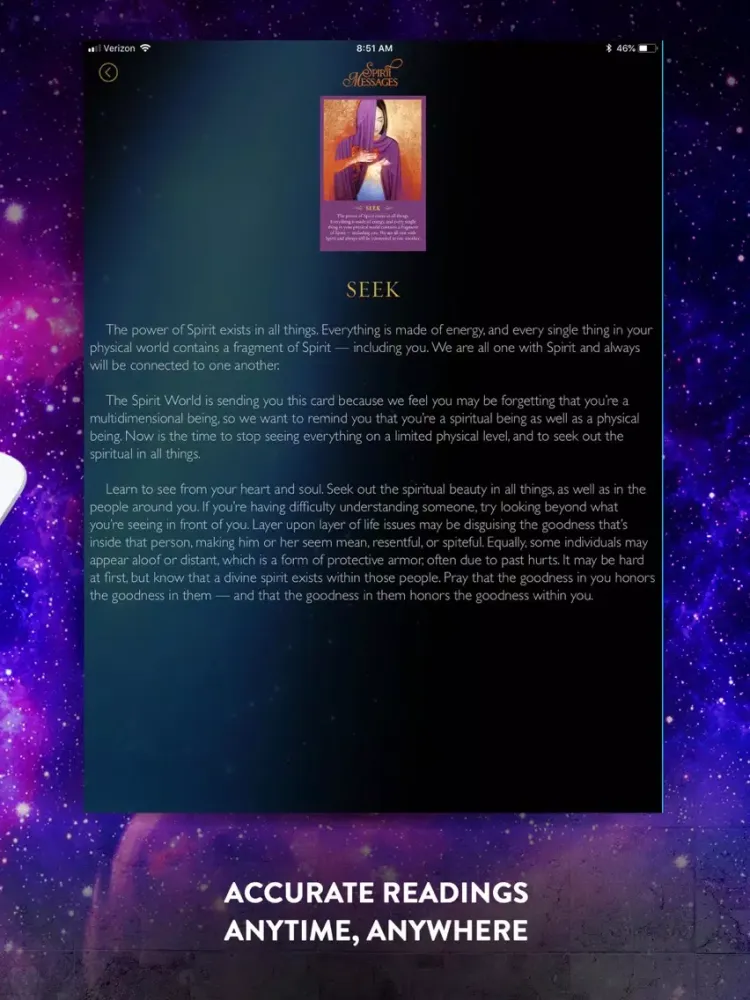 Spirit Messages Daily Guidance iPad  سکرین شاٹس