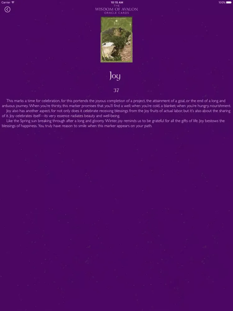 Capturas de pantalla de The Wisdom of Avalon iPad 