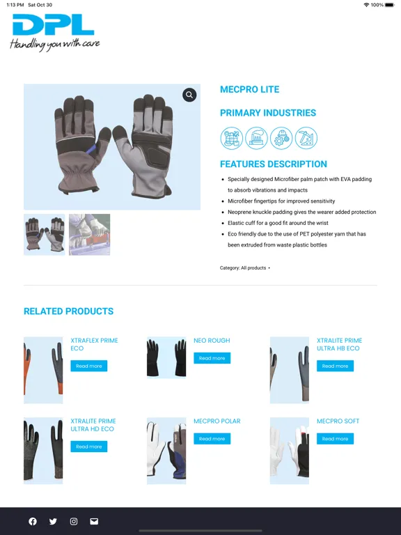 Capturas de tela do DPL Gloves iPad 