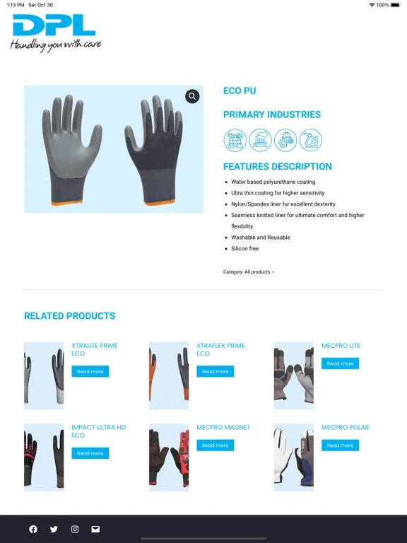 Capturas de tela do DPL Gloves iPad 