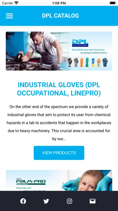 Capturas de tela do DPL Gloves