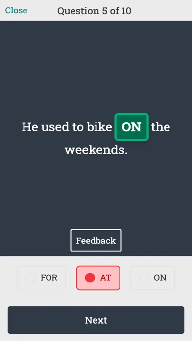 Perfect your Prepositions Screenshots