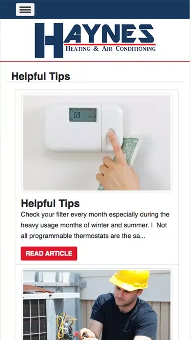ภาพหน้าจอของ Haynes Heating & Air Condition