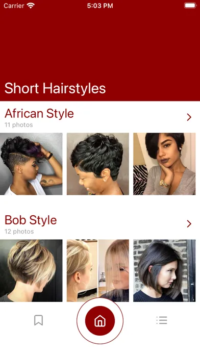Short Hairstyles & Haircuts Screenshots