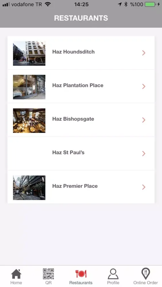 Capturas de pantalla de Haz Restaurant Mobile App