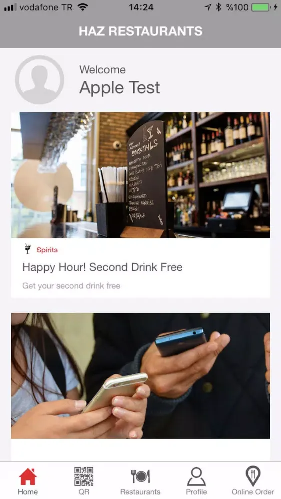 Capturas de pantalla de Haz Restaurant Mobile App