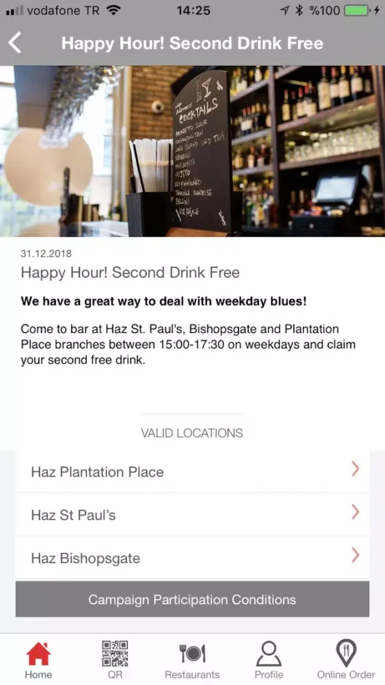Capturas de pantalla de Haz Restaurant Mobile App