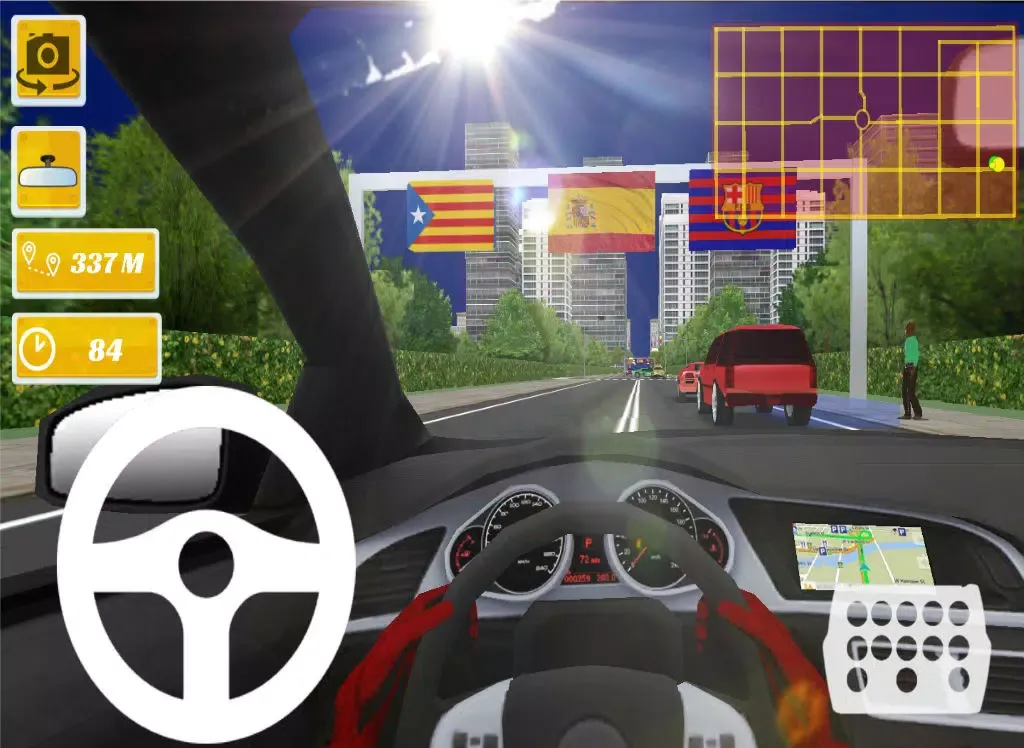 Tangkapan layar Taxi Driver - Spain Barcelona City 3D iPad 