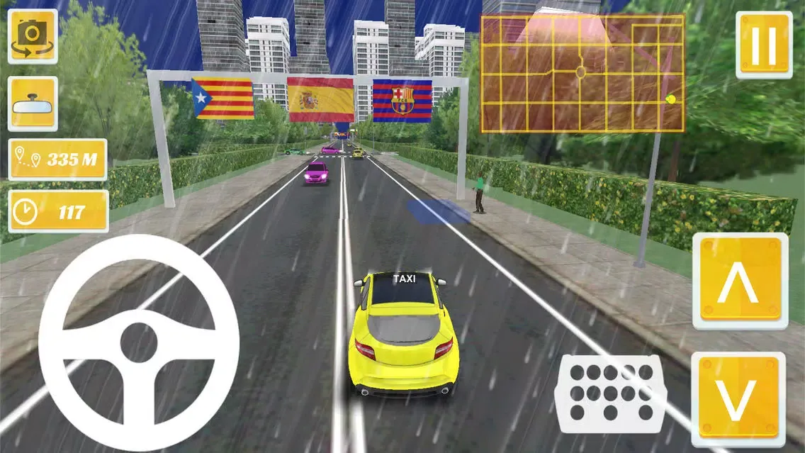 Tangkapan layar Taxi Driver - Spain Barcelona City 3D