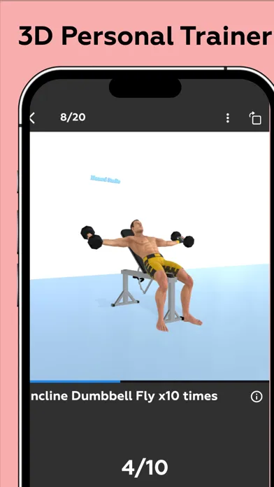 Dumbbell Workout - Gym Workout سکرین شاٹس