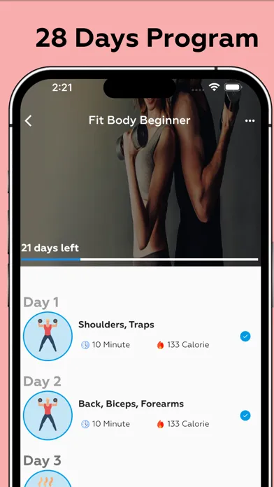 Dumbbell Workout - Gym Workout سکرین شاٹس