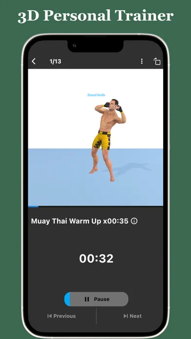 Tangkapan skrin Muay Thai Fitness Workout