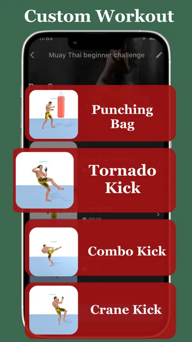 Tangkapan skrin Muay Thai Fitness Workout