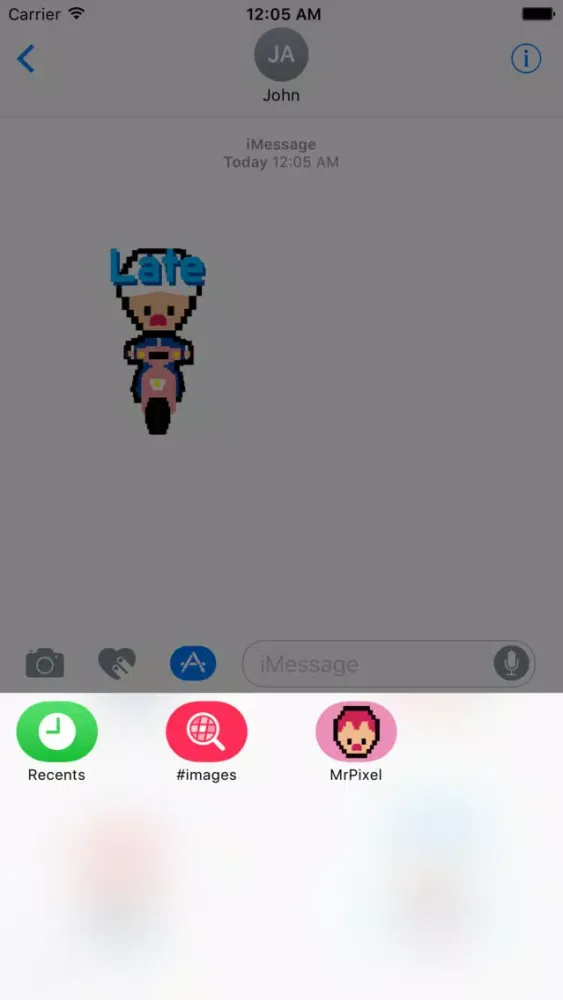 Ảnh chụp màn hình của Mr.Pixel Sticker Pack