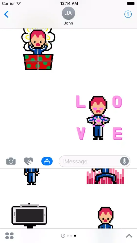 Ảnh chụp màn hình của Mr.Pixel Sticker Pack