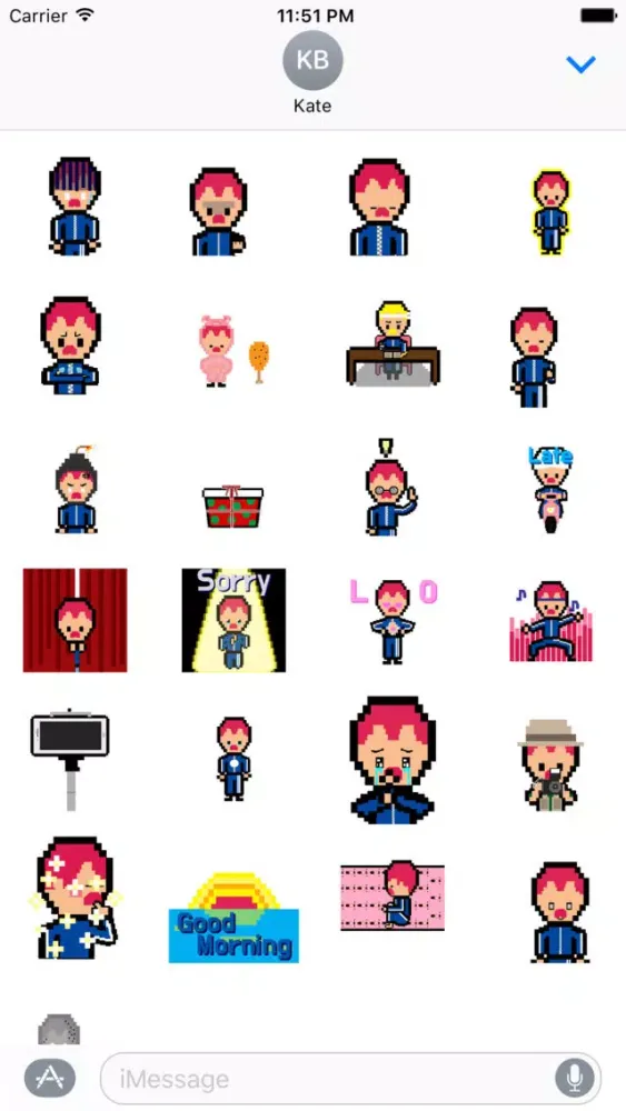 Ảnh chụp màn hình của Mr.Pixel Sticker Pack