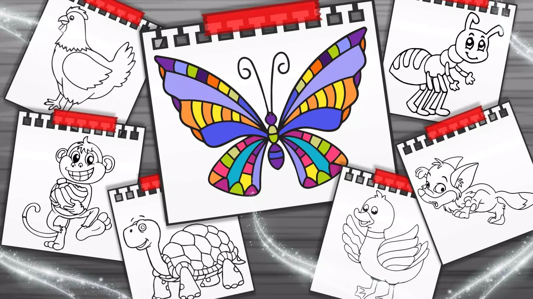 Capturas de pantalla de Cute Animal Coloring Book