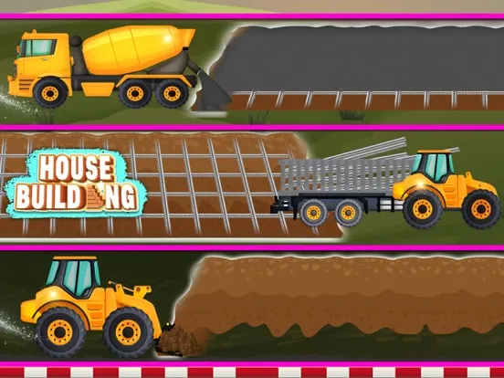 Home Construction Truck Game iPad 应用截图