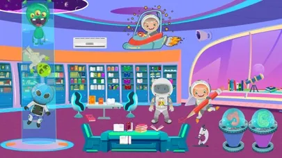 Capturas de tela do Pretend Play Space Town