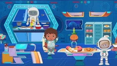 Capturas de tela do Pretend Play Space Town
