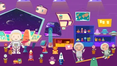 Capturas de tela do Pretend Play Space Town