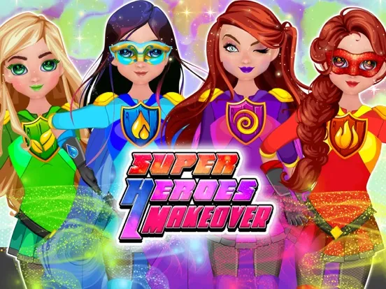 Captures d'écran de Superhero Girl DIY Makeup Game iPad 