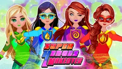 Captures d'écran de Superhero Girl DIY Makeup Game