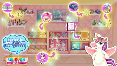 Tangkapan layar Unicorn Shop Cleanup