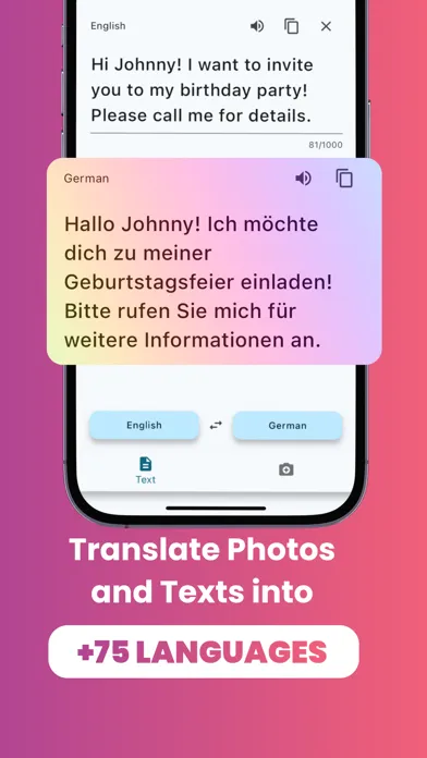 Tangkapan layar AI Photo Translate