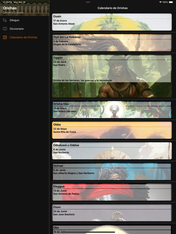 Oráculo Dilogun iPad  Screenshots