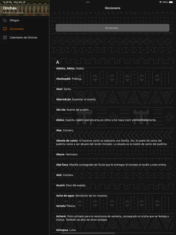 Oráculo Dilogun iPad  Screenshots