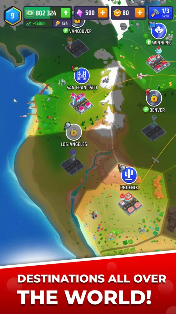 Idle Airplane Inc. Tycoon スクリーンショット