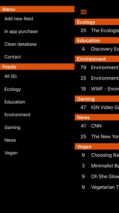 Ảnh chụp màn hình của AirSS - Fast Rss reader