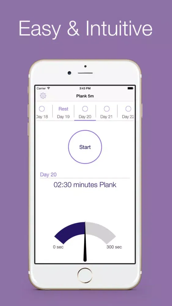 Zrzuty ekranu Plank 5 minutes - 30 days workout challenge