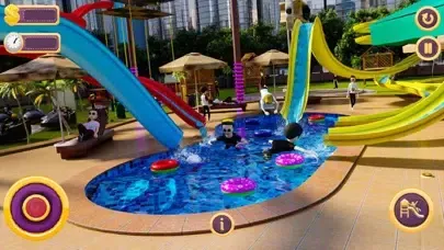 Capturas de tela do Stickman Uphill Water Slide 3D