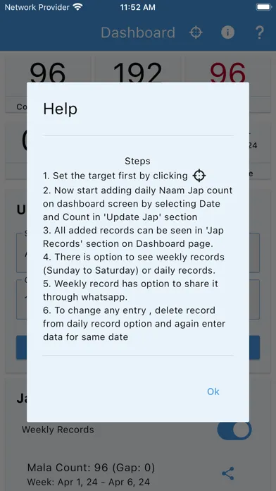 Naam Jap Tracker Screenshots