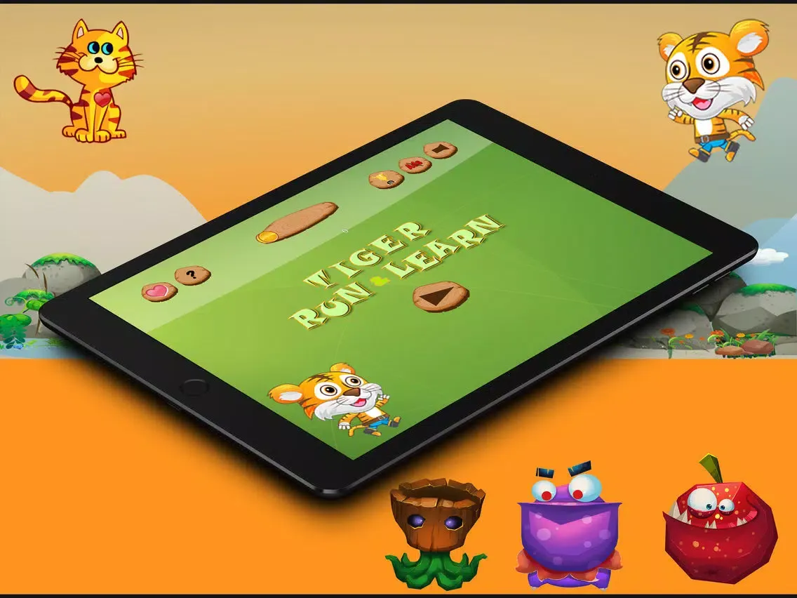 Capturas de tela do happy tiger run iPad 