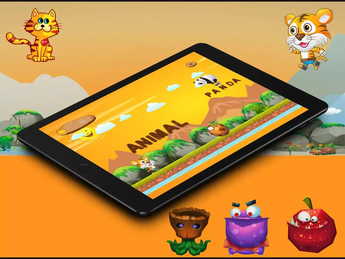 Capturas de tela do happy tiger run iPad 