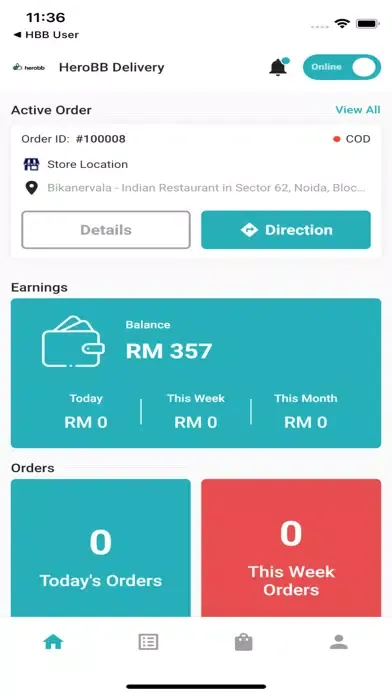 HBB Food Delivery स्क्रीनशॉट