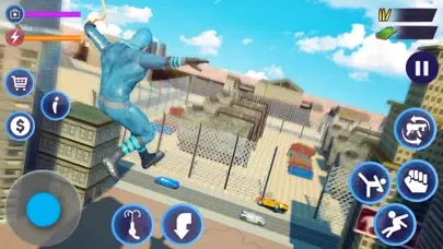 Capturas de tela do Flying Rope Hero Man Fight