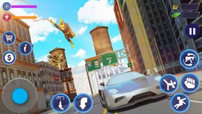 Capturas de tela do Flying Rope Hero Man Fight