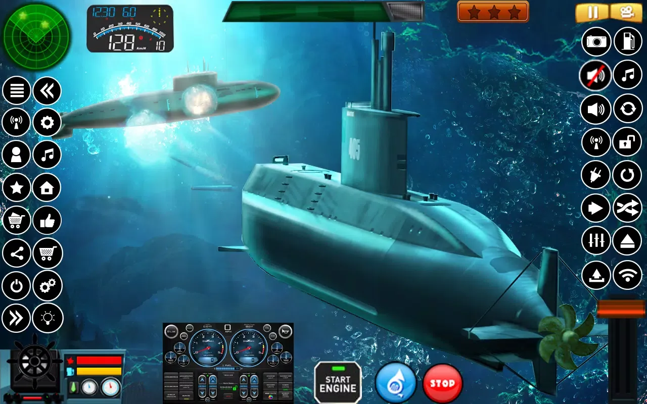 Submarine Navy Warships battle Screenshots