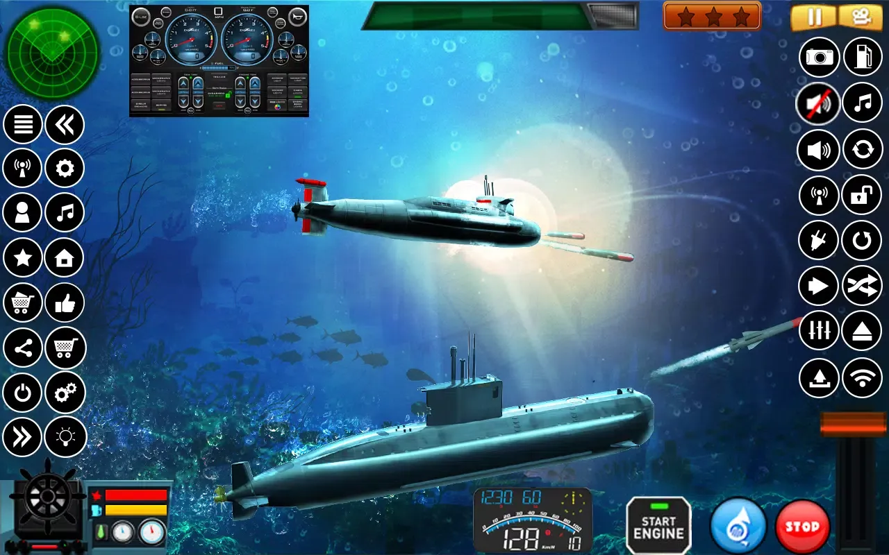 Submarine Navy Warships battle Screenshots