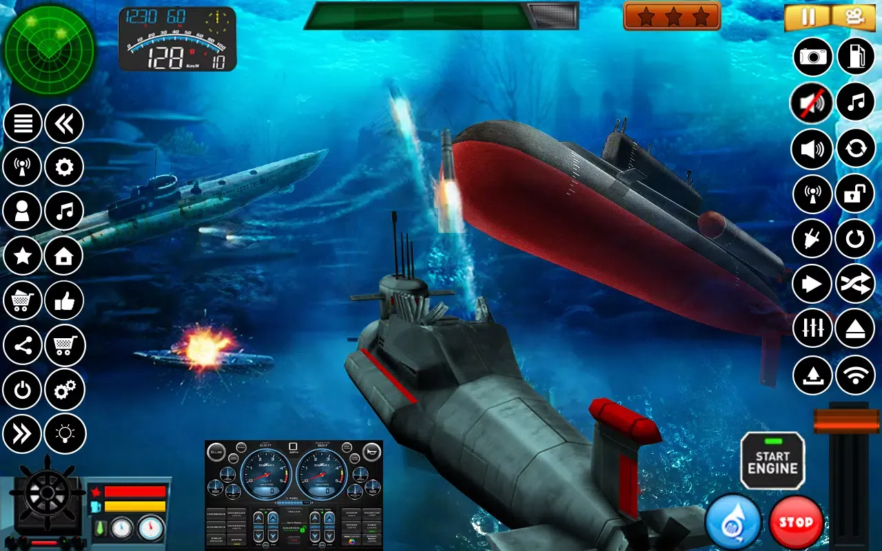 Submarine Navy Warships battle Screenshots